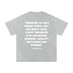 "CHOSEN" Snow Washed Oversized Cotton T-Shirt