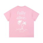 "ALIVE" Vintage Wash Cotton T-Shirt