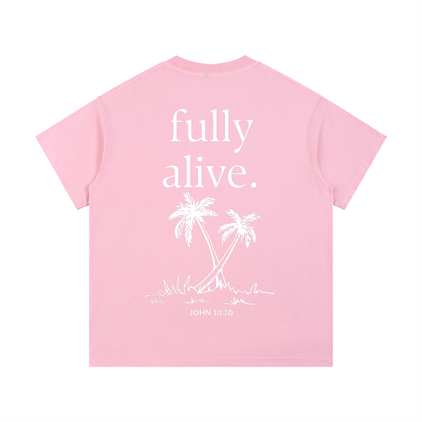 "ALIVE" Vintage Wash Cotton T-Shirt