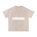"CHOSEN."Snow Washed Oversized Cotton Tee