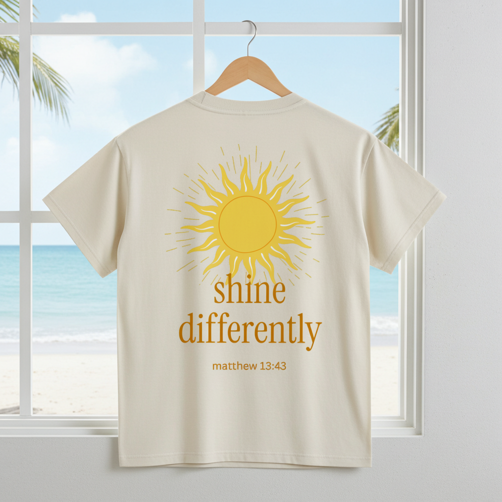 "GLOW." Vintage Wash Cotton T-Shirt