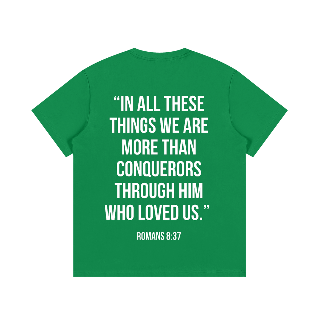 "MORE THAN A CONQUEROR" Essential Cotton T-Shirt
