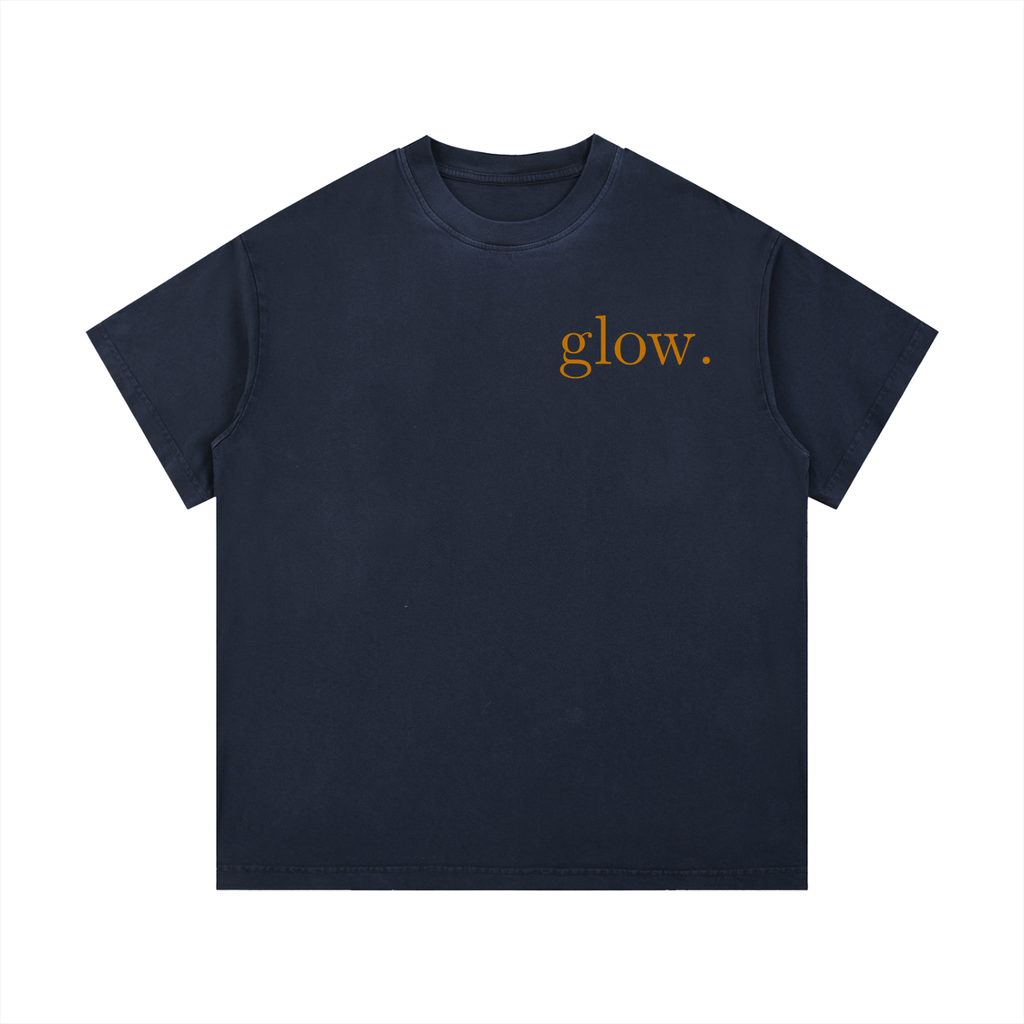 "GLOW." Vintage Wash Cotton T-Shirt