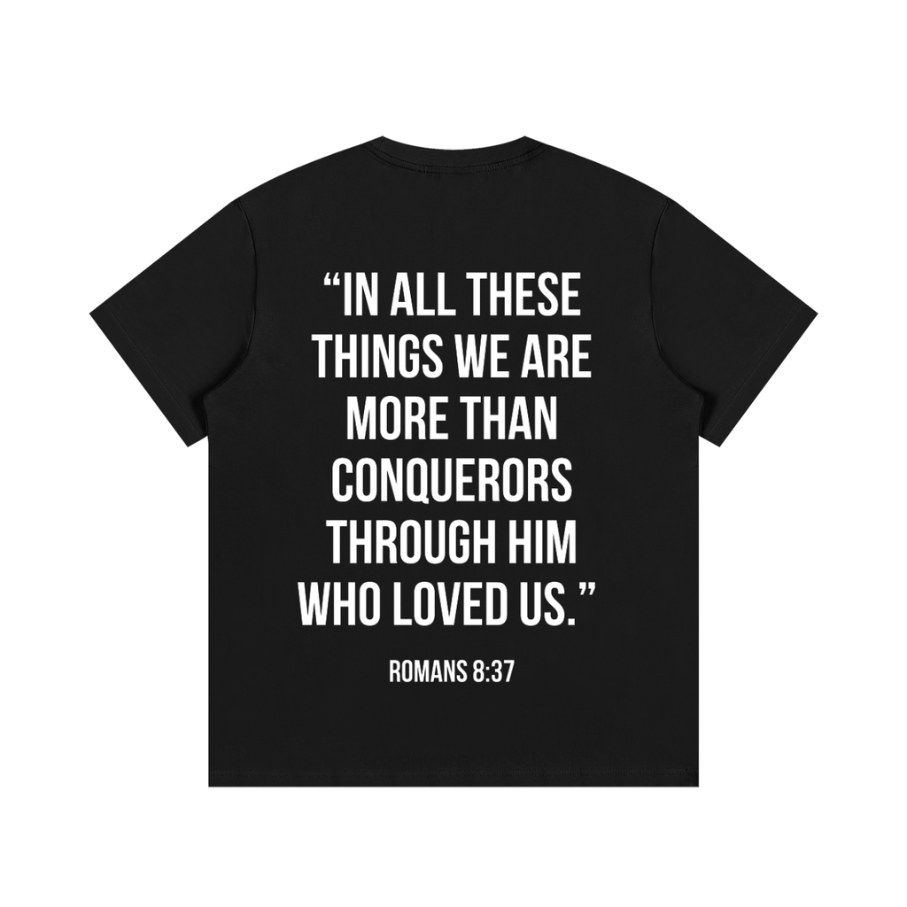 "MORE THAN A CONQUEROR" Essential Cotton T-Shirt