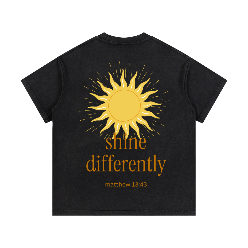 "GLOW." Vintage Wash Cotton T-Shirt