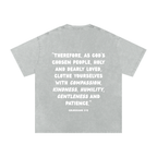 "CHOSEN."Snow Washed Oversized Cotton Tee