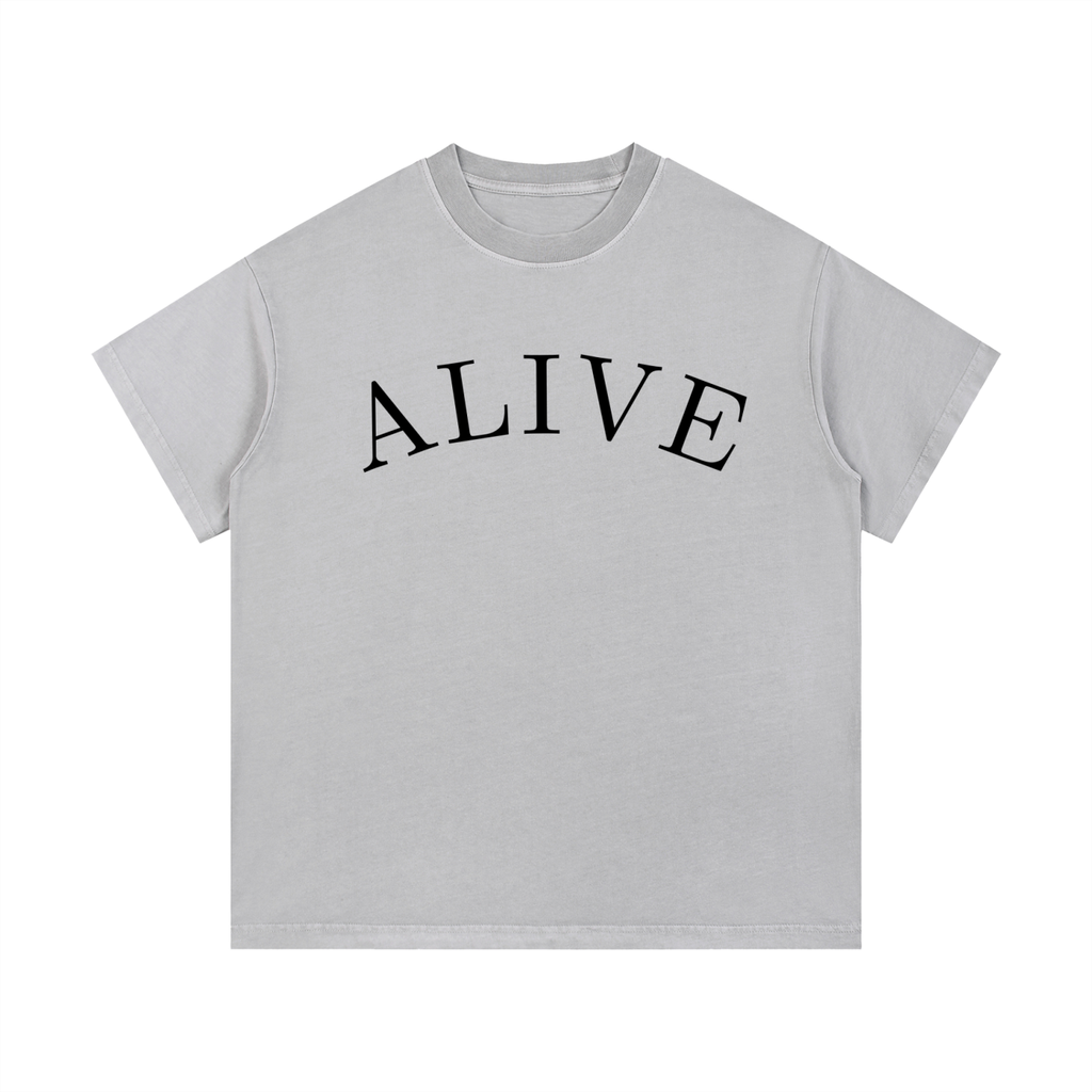 "ALIVE." Vintage Wash Cotton T-Shirt