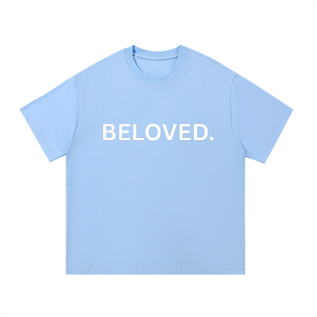 "BELOVED." Essential Cotton T-Shirt