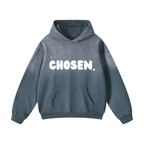 "CHOSEN."Heavyweight Sunfade Oversized Hoodie