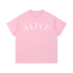 "ALIVE" Vintage Wash Cotton T-Shirt
