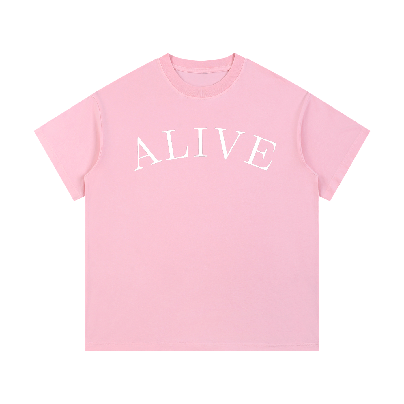 "ALIVE" Vintage Wash Cotton T-Shirt