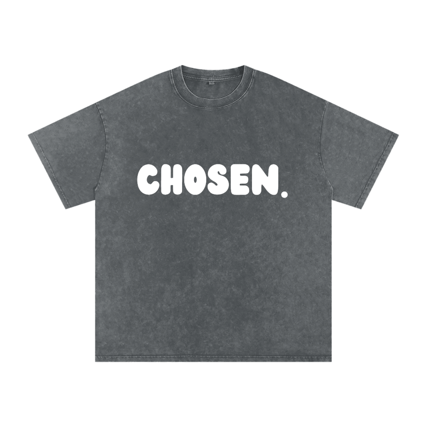 "CHOSEN" Snow Washed Oversized Cotton T-Shirt