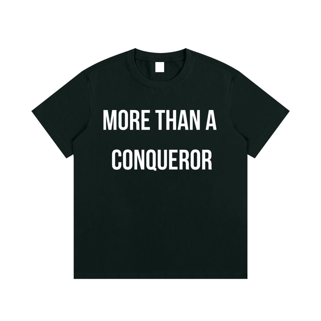 "MORE THAN A CONQUEROR" Essential Cotton T-Shirt