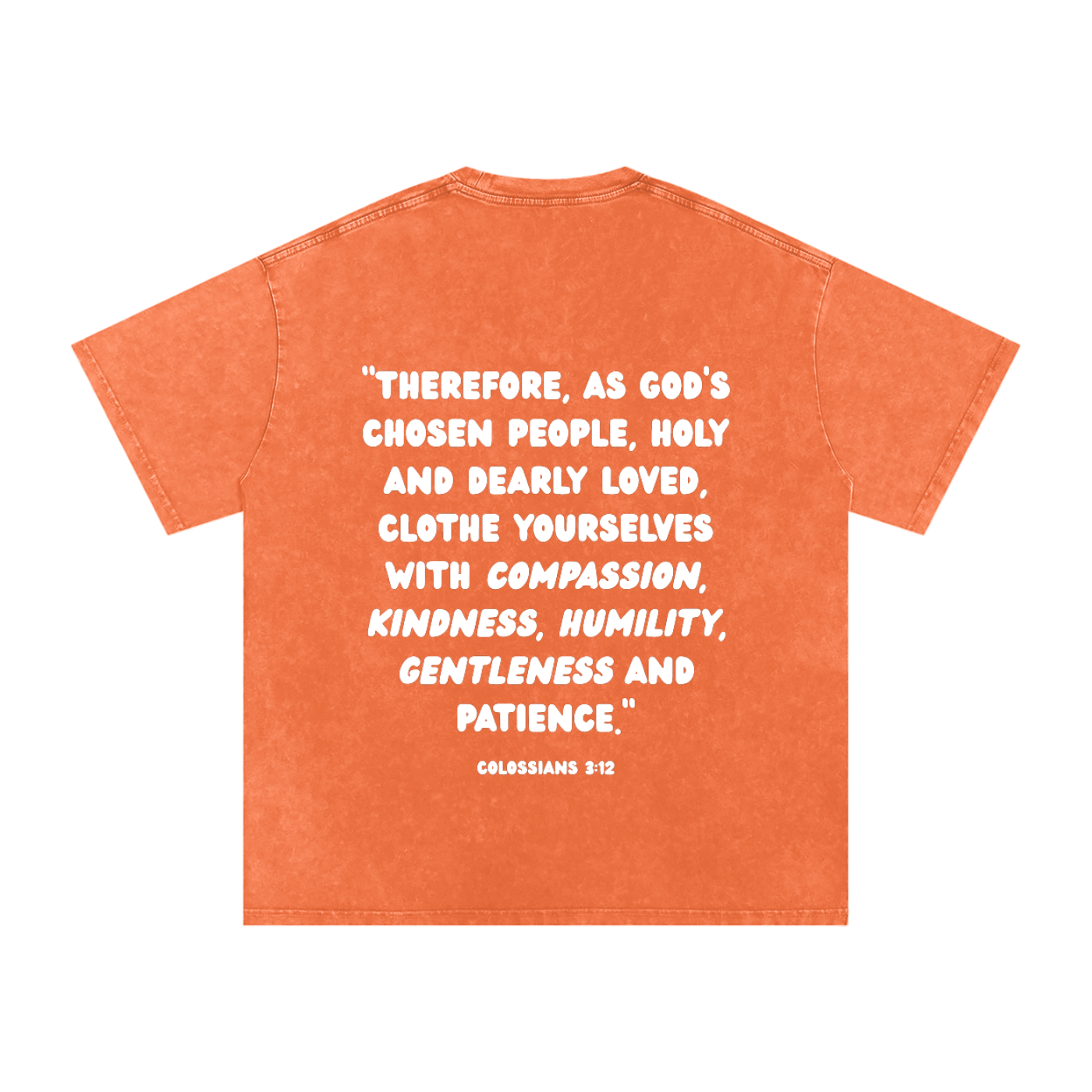 "CHOSEN."Snow Washed Oversized Cotton Tee