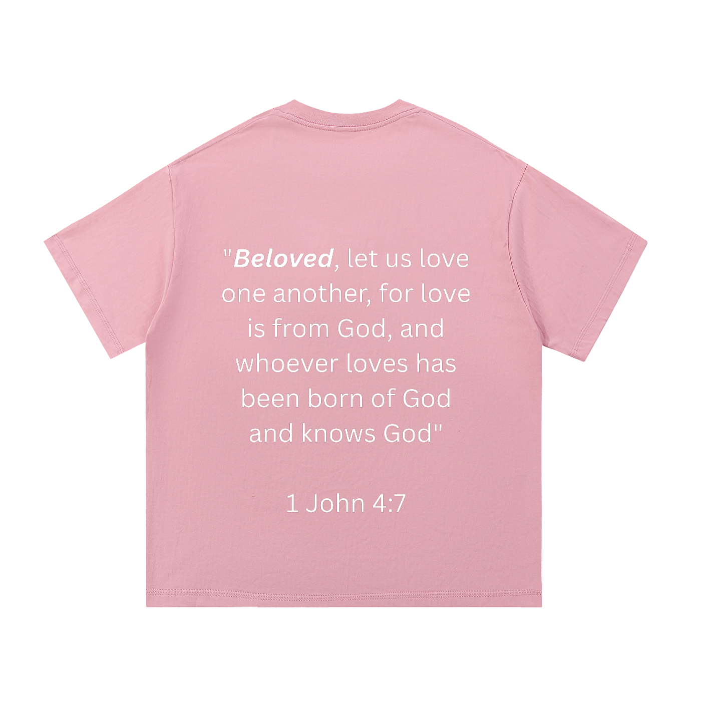 "BELOVED." Essential Cotton T-Shirt