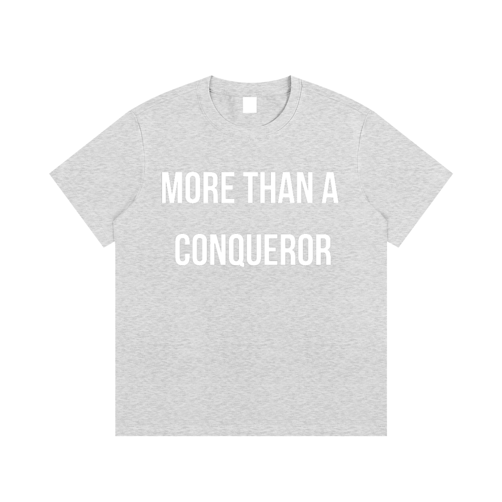 "MORE THAN A CONQUEROR" Essential Cotton T-Shirt