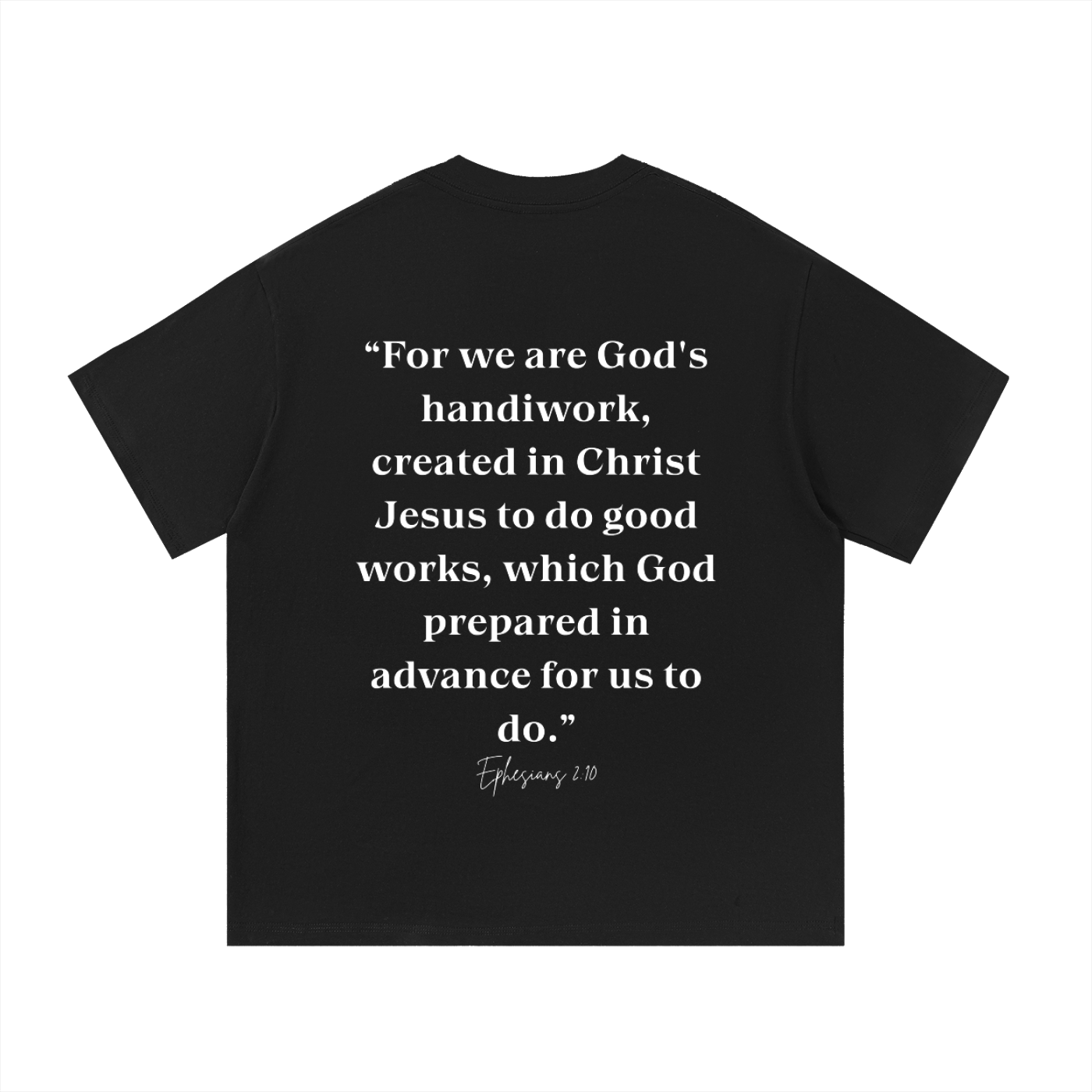 "MADE FOR MORE" Black Essential Cotton T-Shirt