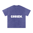 "CHOSEN."Snow Washed Oversized Cotton Tee