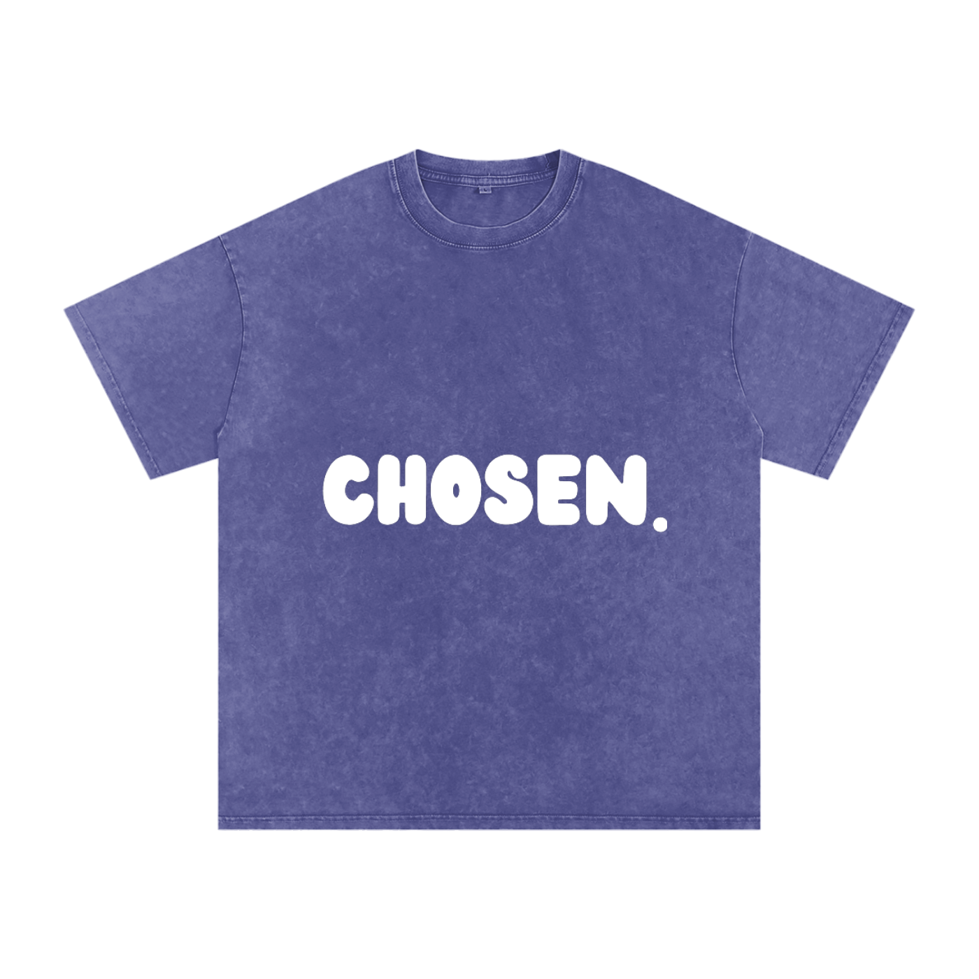 "CHOSEN."Snow Washed Oversized Cotton Tee