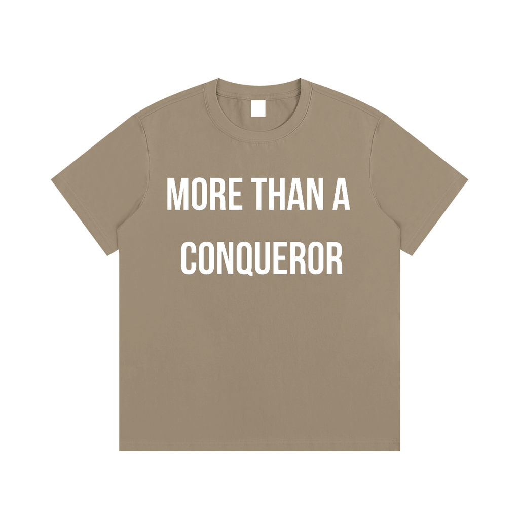 "MORE THAN A CONQUEROR" Essential Cotton T-Shirt