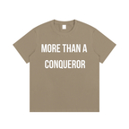 "MORE THAN A CONQUEROR" Essential Cotton T-Shirt