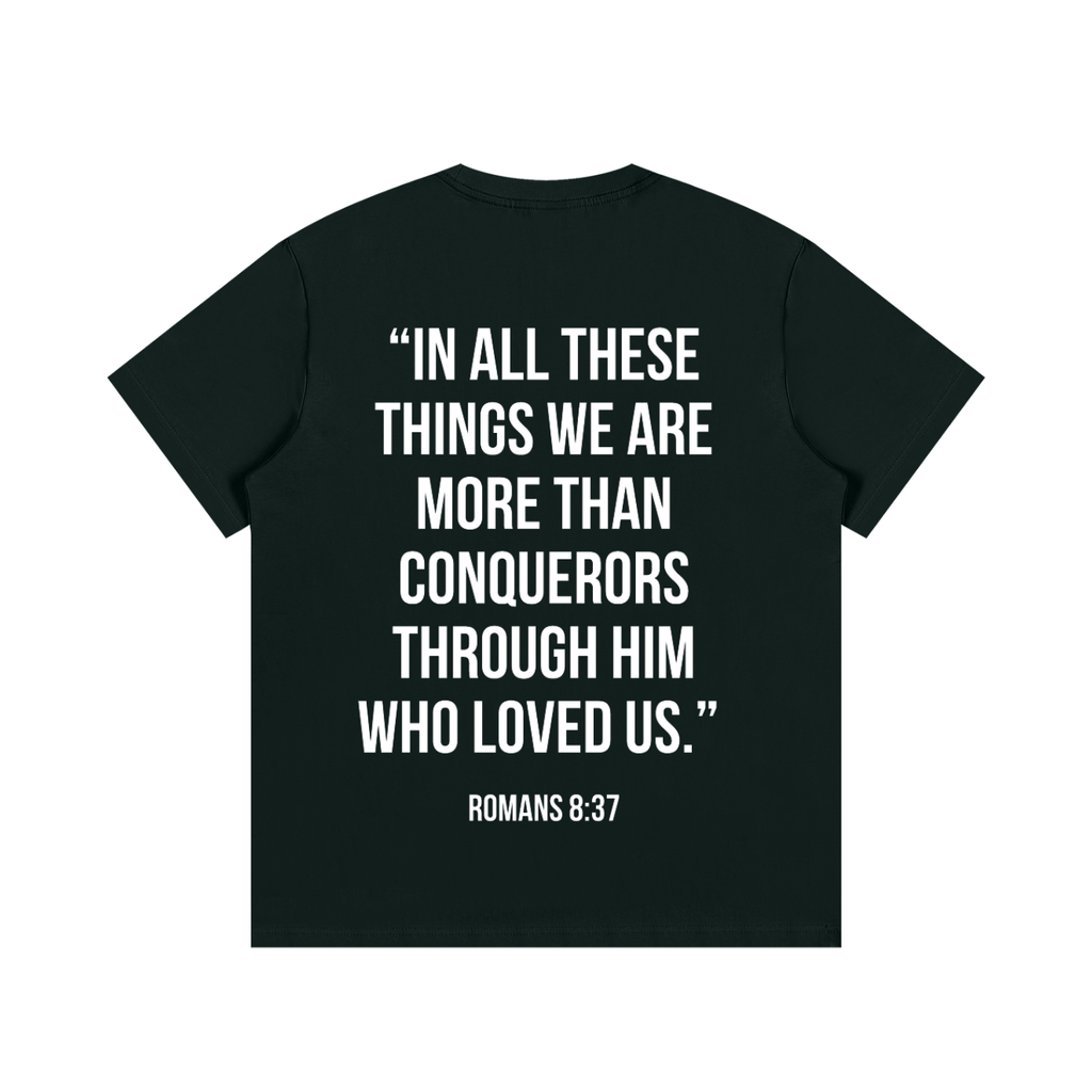 "MORE THAN A CONQUEROR" Essential Cotton T-Shirt