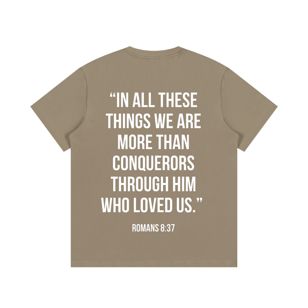 "MORE THAN A CONQUEROR" Essential Cotton T-Shirt