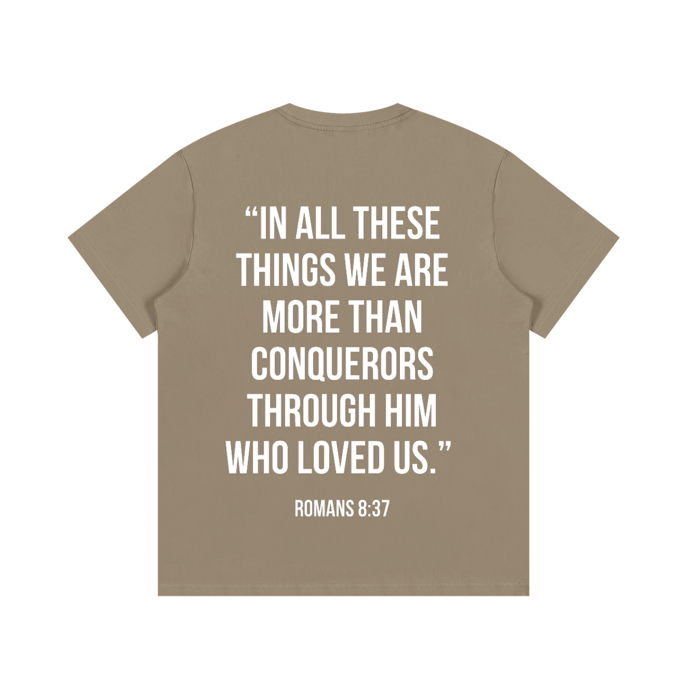 "MORE THAN A CONQUEROR" Essential Cotton T-Shirt