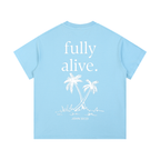"ALIVE" Vintage Wash Cotton T-Shirt