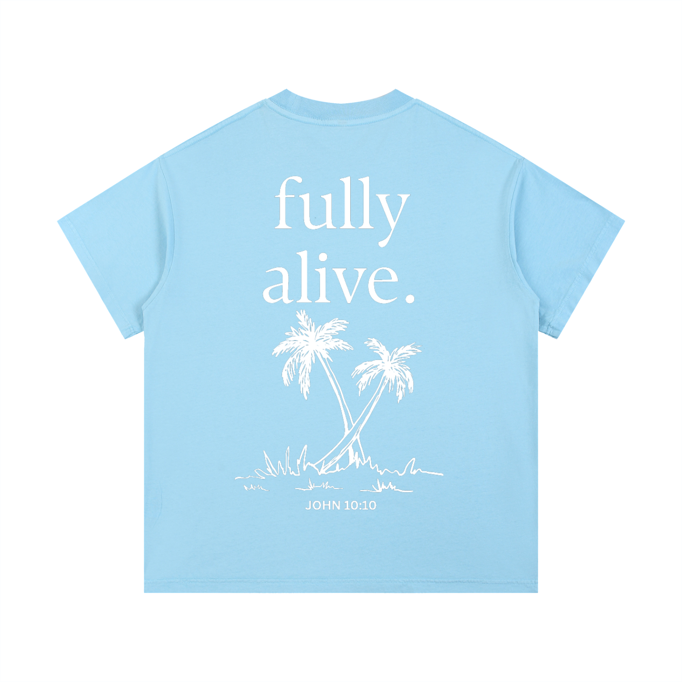 "ALIVE" Vintage Wash Cotton T-Shirt