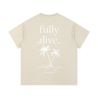 "ALIVE" Vintage Wash Cotton T-Shirt