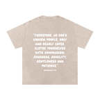 "CHOSEN."Snow Washed Oversized Cotton Tee