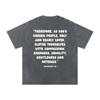 "CHOSEN" Snow Washed Oversized Cotton T-Shirt