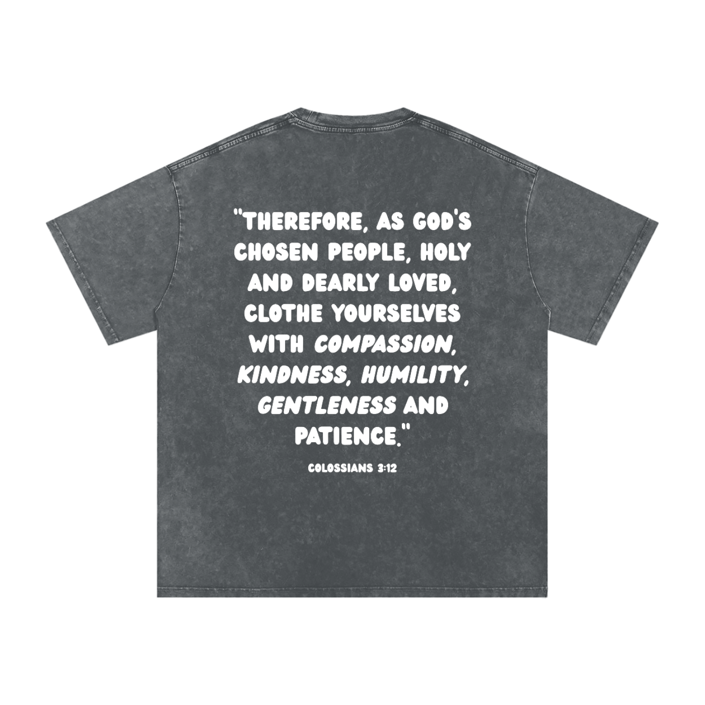 "CHOSEN" Snow Washed Oversized Cotton T-Shirt