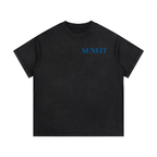 "SUNLIT" Vintage Wash Cotton T-Shirt