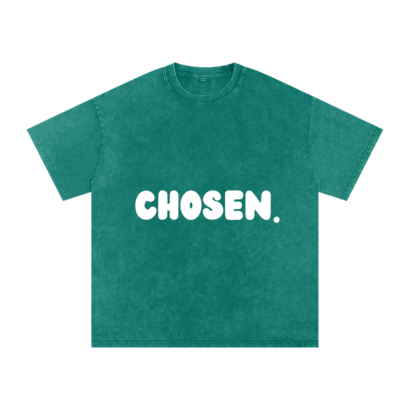 "CHOSEN."Snow Washed Oversized Cotton Tee