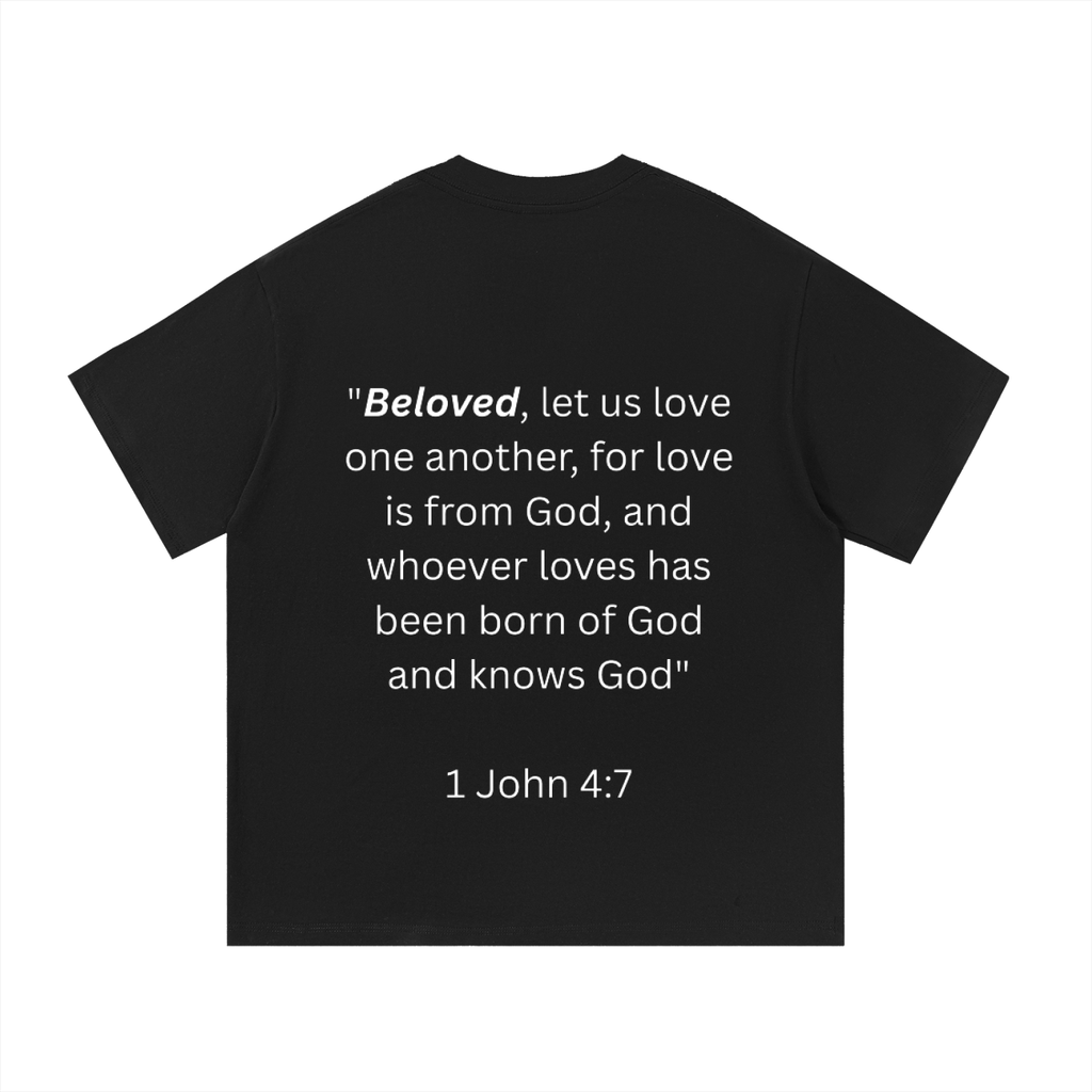 "BELOVED." Essential Cotton T-Shirt