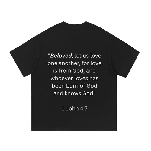 "BELOVED." Essential Cotton T-Shirt