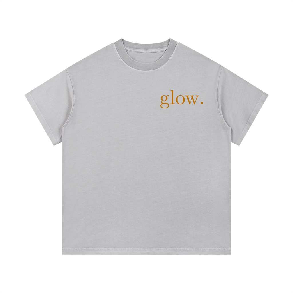 "GLOW." Vintage Wash Cotton T-Shirt