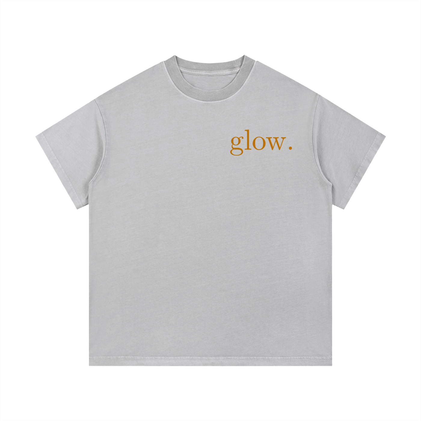 "GLOW." Vintage Wash Cotton T-Shirt