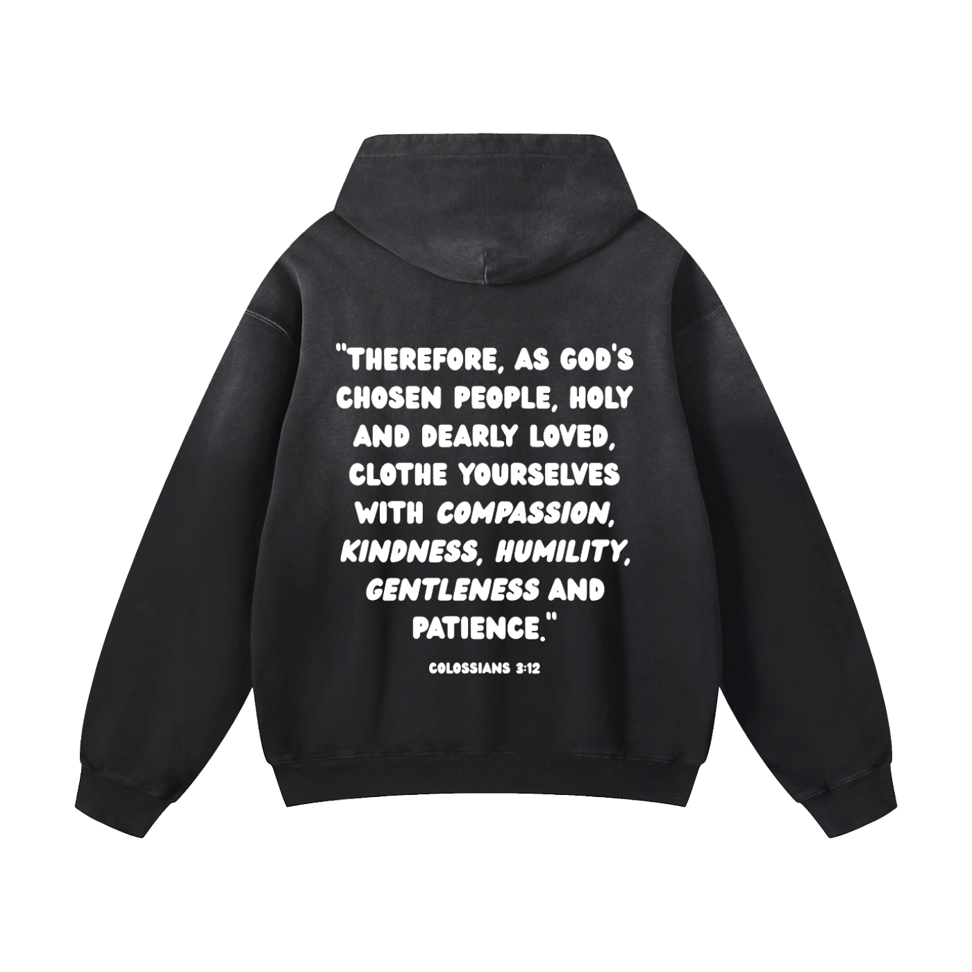 "CHOSEN."Heavyweight Sunfade Oversized Hoodie