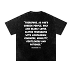 "CHOSEN" Snow Washed Oversized Cotton T-Shirt