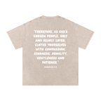 "CHOSEN" Snow Washed Oversized Cotton T-Shirt