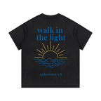 "SUNLIT" Vintage Wash Cotton T-Shirt