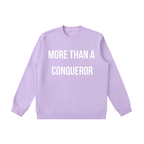 "MORE THAN A CONQUEROR" Essential Heavyweight Crewneck Sweatshirt