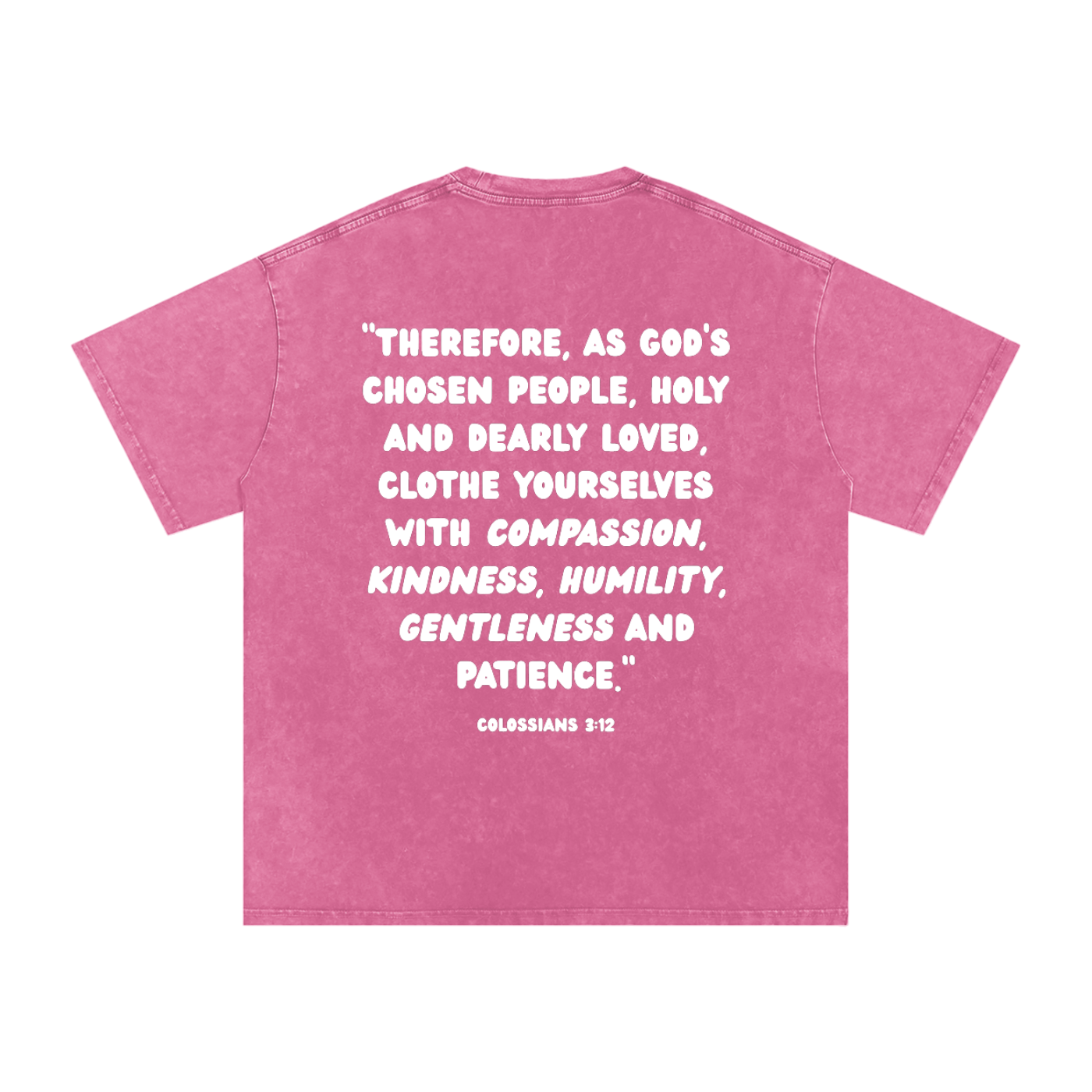 "CHOSEN" Snow Washed Oversized Cotton T-Shirt