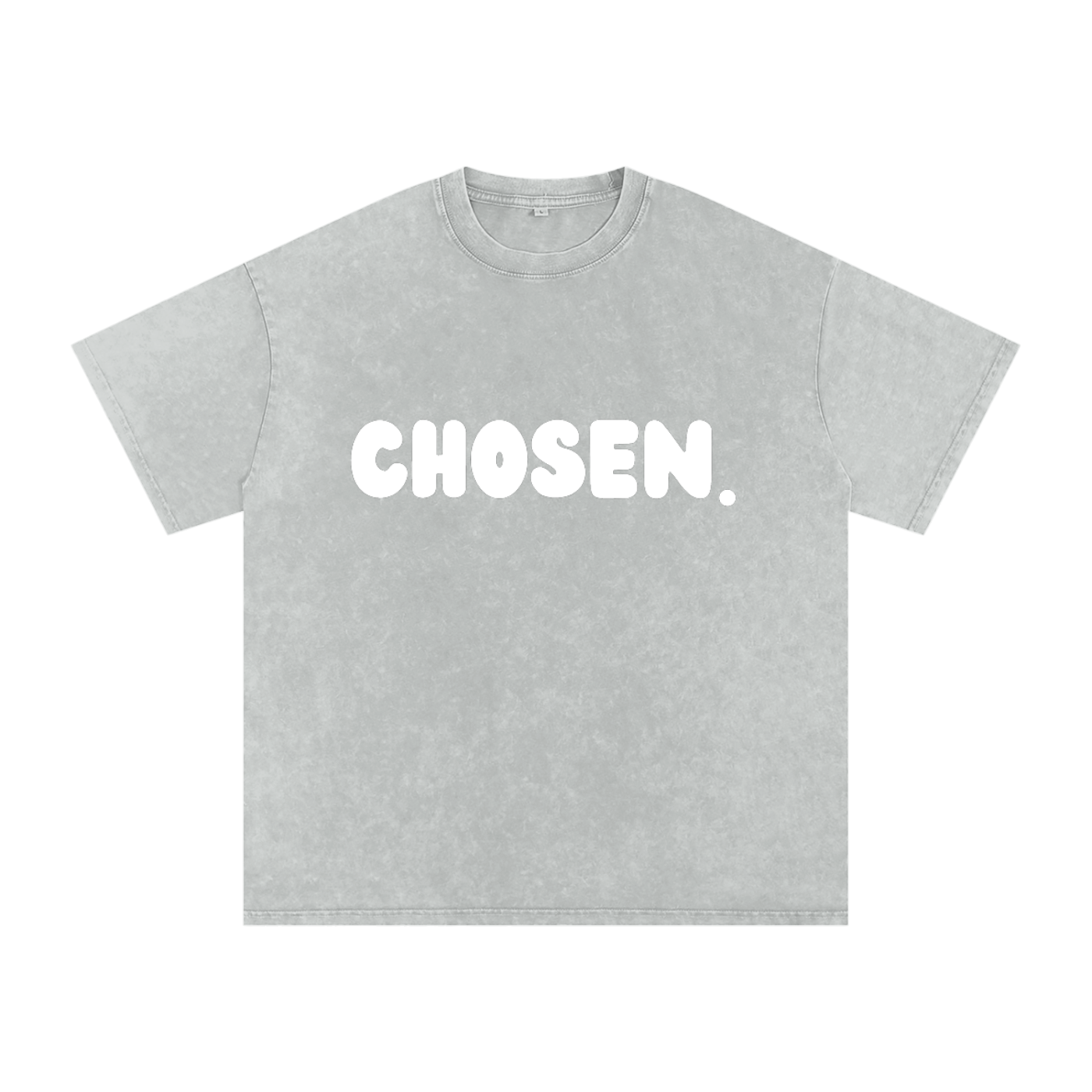 "CHOSEN" Snow Washed Oversized Cotton T-Shirt