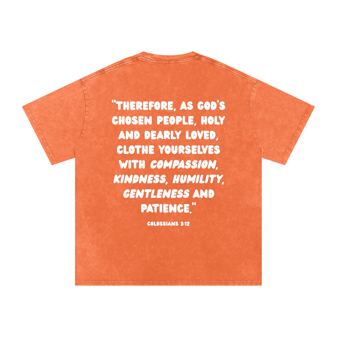 "CHOSEN" Snow Washed Oversized Cotton T-Shirt