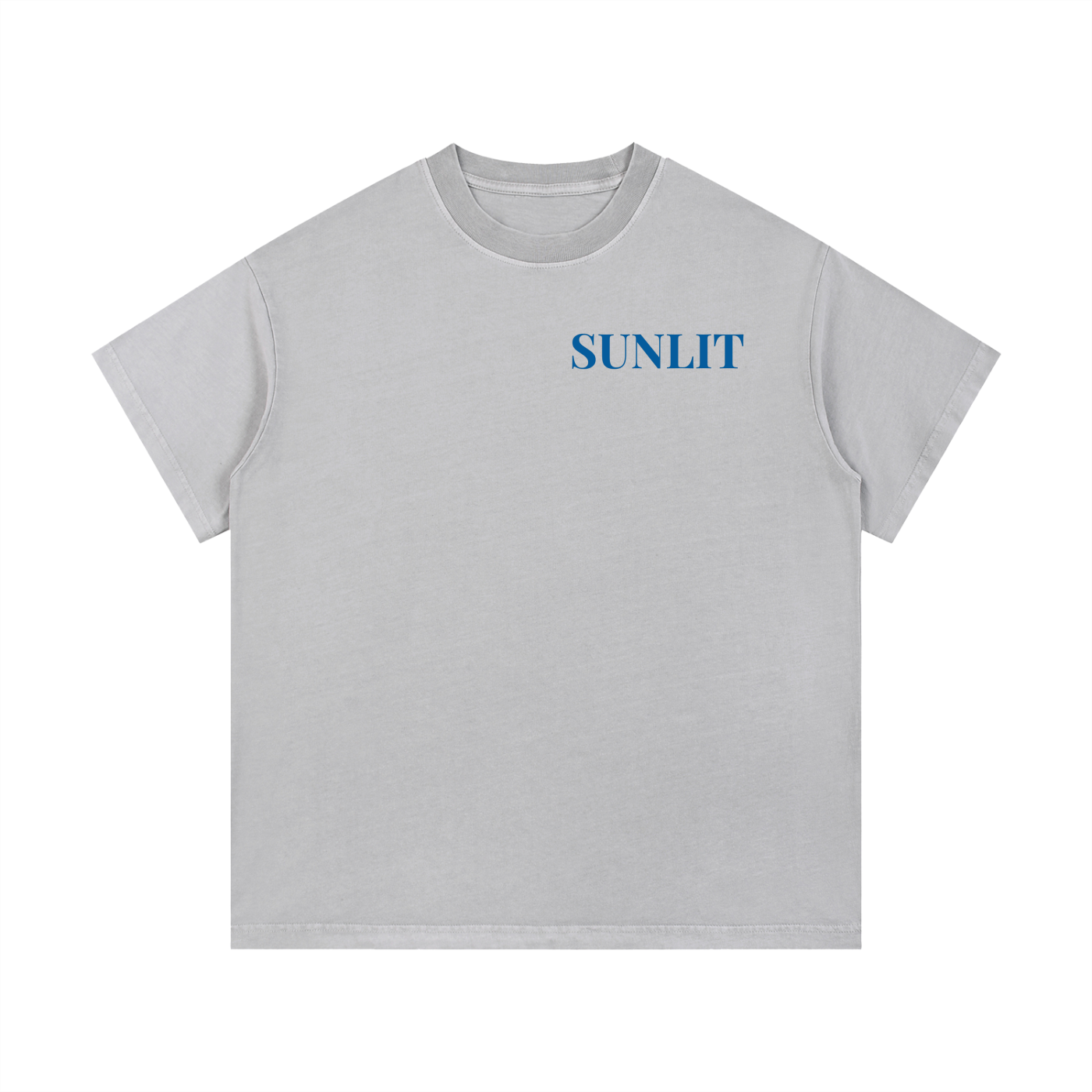 "SUNLIT" Vintage Wash Cotton T-Shirt