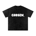 "CHOSEN" Snow Washed Oversized Cotton T-Shirt